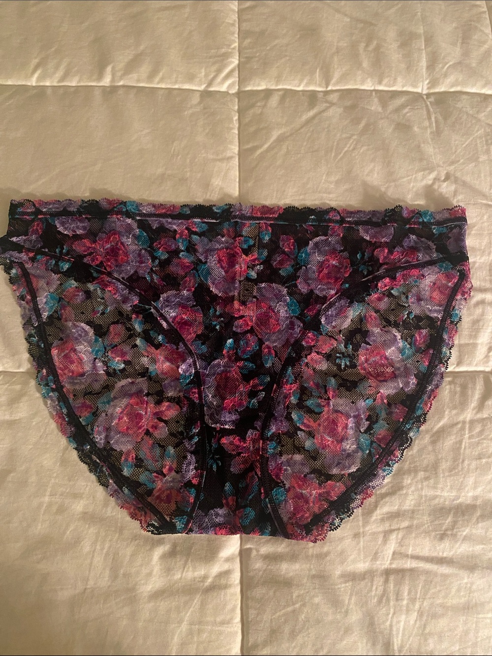 Victoria Secret All Lace Floral Bikini Panty